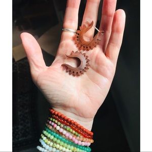 Handmade wooden earrings!